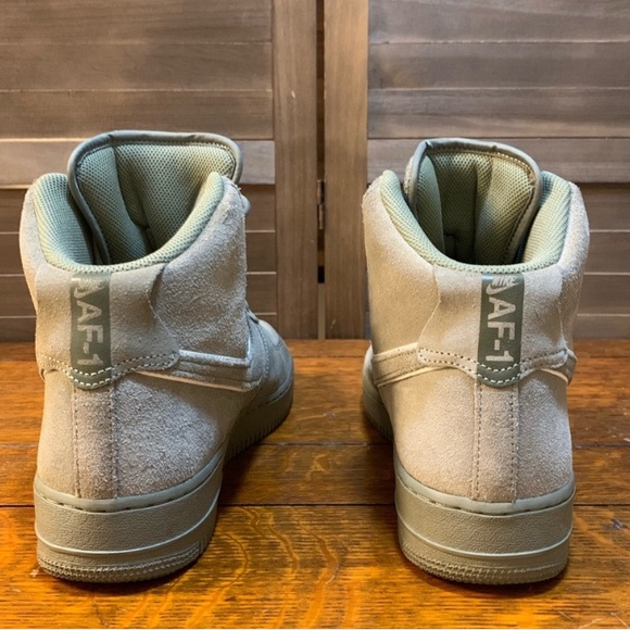 Nike Air Force 1 High Top Sneakers - Olive Stucco - Picture 4 of 15